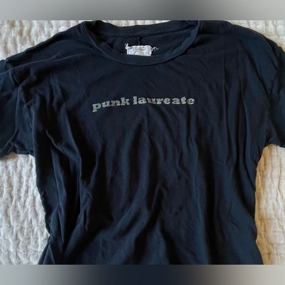 CURRENT/ELLIOTT Rare Punk Laureate T-Shirt Black Tee Vintage Patti Smith 1970s S - Picture 4 of 11